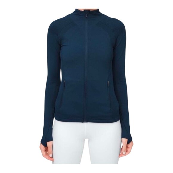lululemon athletica Jackets & Blazers - Lululemon For The Chill of It Jacket, True Navy, Size 6, Active, Yoga, Run